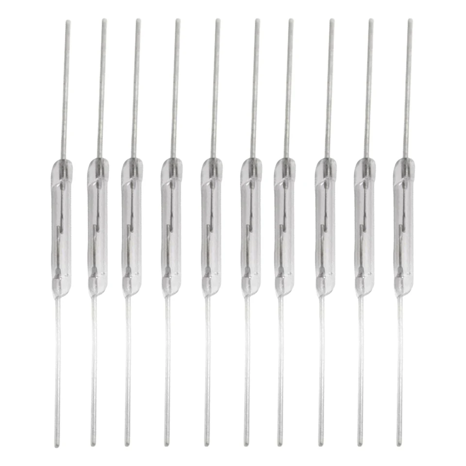 10-100ks N/o Reed Switch Magnetický spínač 2x14mm vibračná rezistencia Normálne otvorená magnetická indukčná spínač pre Arduino DIY