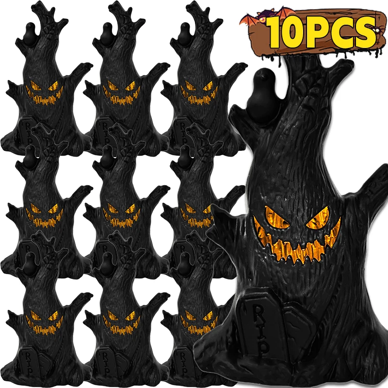 10/11ks Halloween Ghost Tree LED Lights Battery Potvrdené teplé sviečky Lampy Strašidelné domy Horor rekvizity Domáci večierok Dodávky