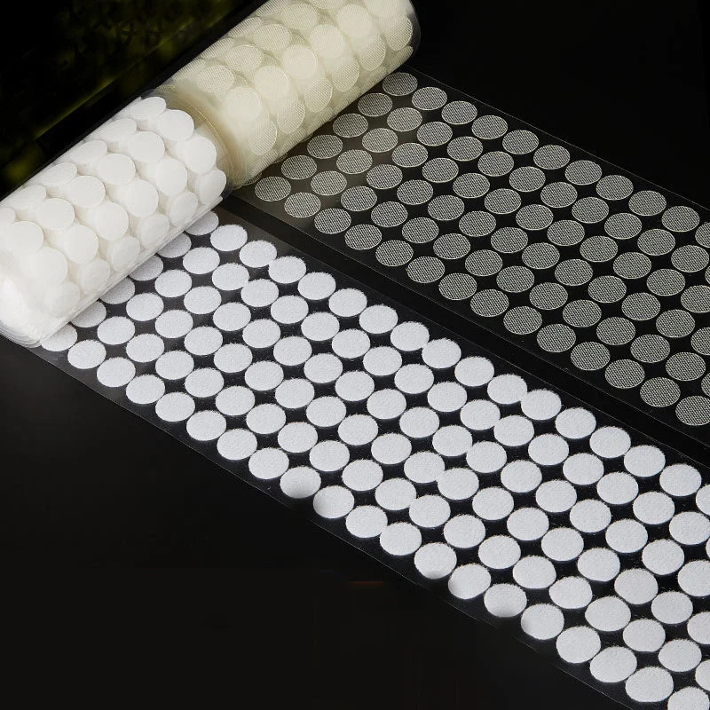 10/15/20/30/45 mm priehľadné lepkavé bodky Self Adhesive Hook and Loop Untern Tape Strong Glue Glue Detská nálepka na mince