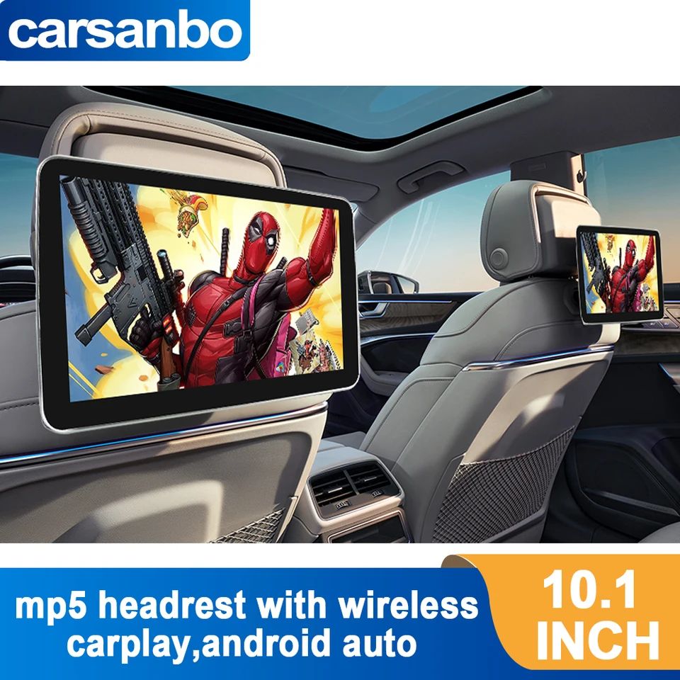 10.1inch dotykovej obrazovky MP5 prehrávač s bezdrôtovým CarPlayom, Android Auto s vysielačom USB/SD/FM