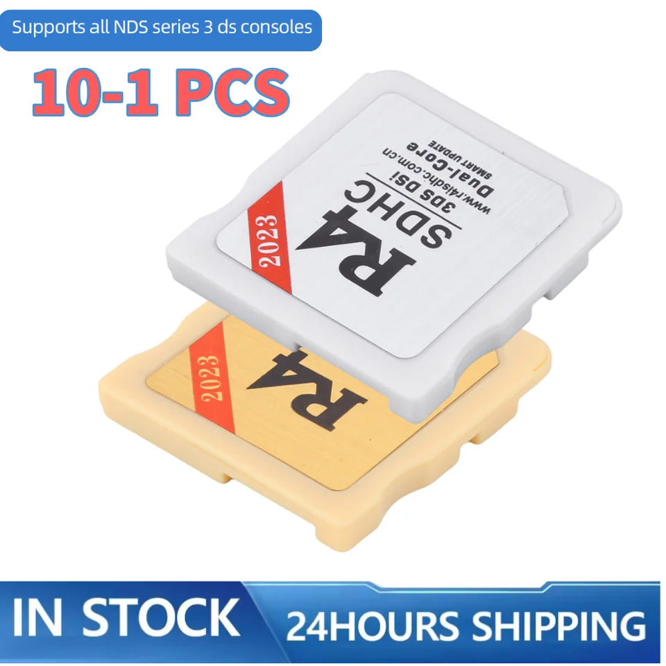 10-1pcs pre R4 SDHC Adapter Secure Digital Memory Card Gold White Prenosná karta videohry Flashcard pre Nintendo 3DS
