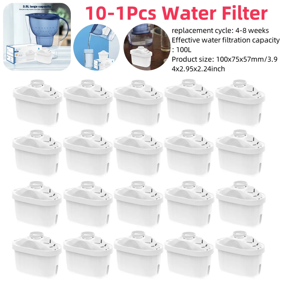 10-1pcs Universal Water Filters Cabtridge pre náhradu maxtra redukujúca kazety filtra chlóru Limescale pre kuchyňu