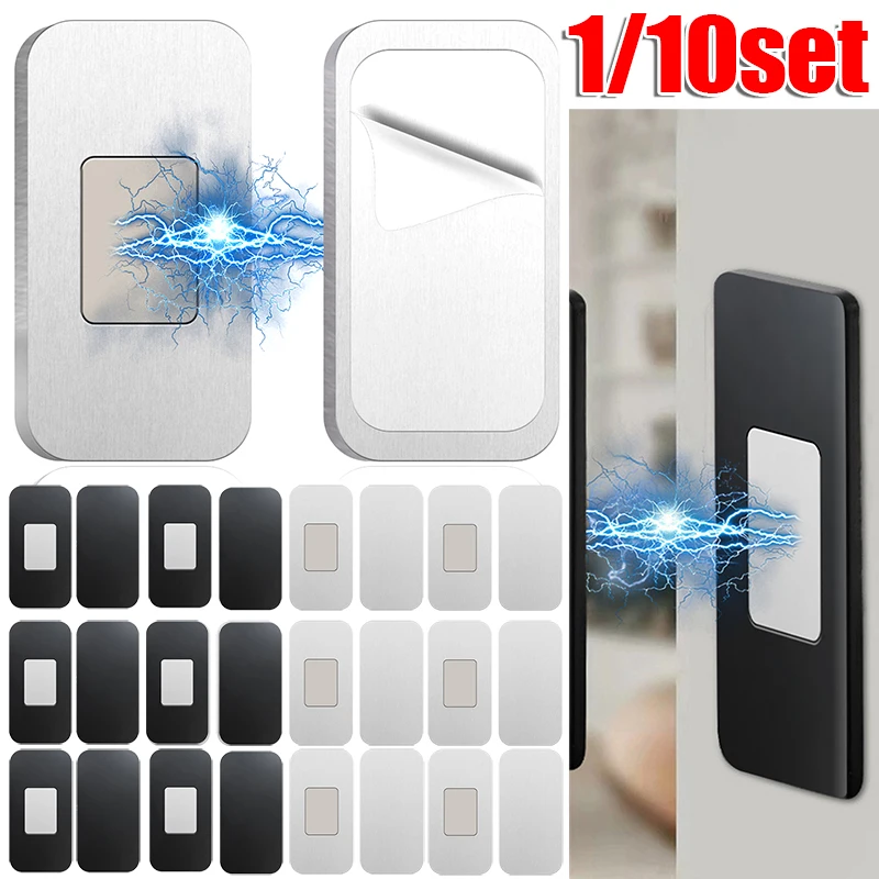 10/1set zásuvky Closer zastavenie magnetovej skrinky Dvere Dvere Neviditeľné magnetické mäkké kúsky pre skriňový nábytok DIY