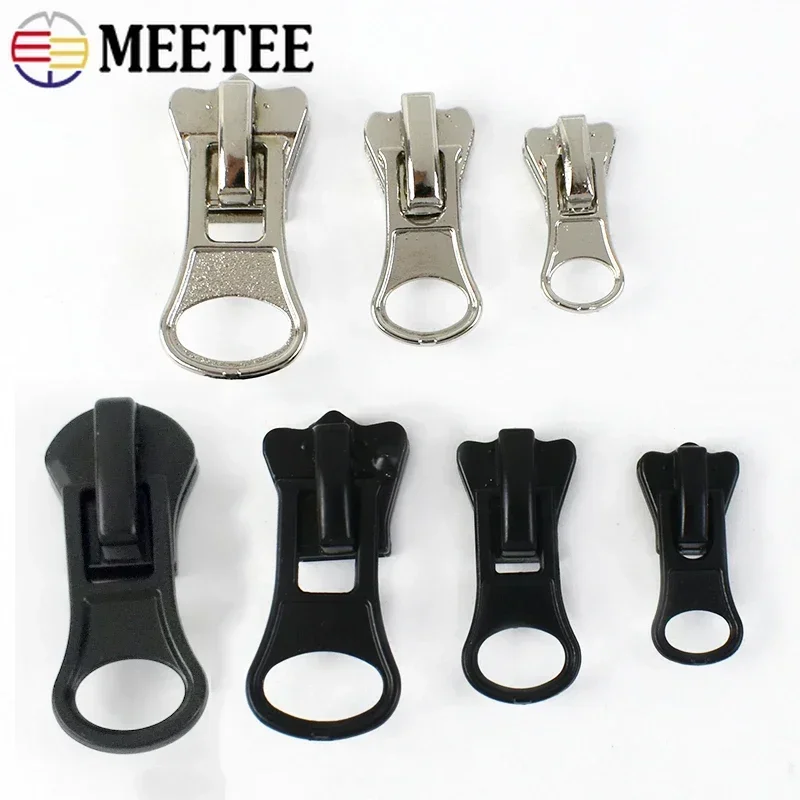 10/20/30p Meettee 3#5#8#10#Slider For Zipper Resin Zips Puller Vrecko Výmena zipsov Oprava zipsov zips