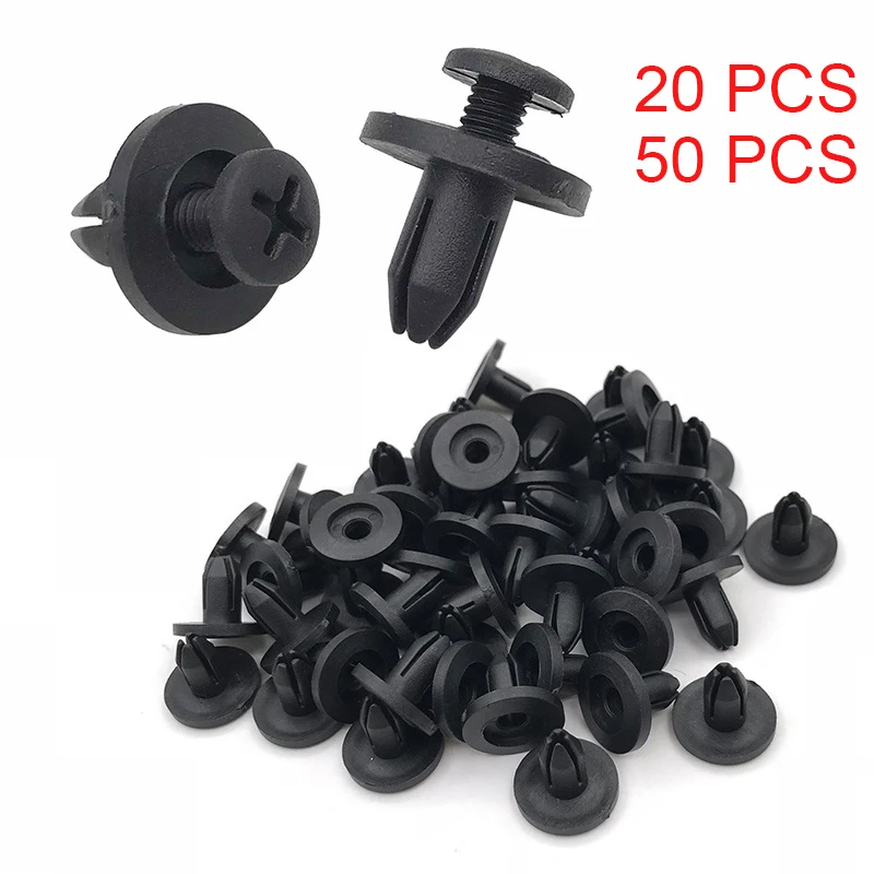 10/20/50ks 6 mm automatický nárazník sponky sponky Drser Deting Push Push Motor Cover Cover Auta
