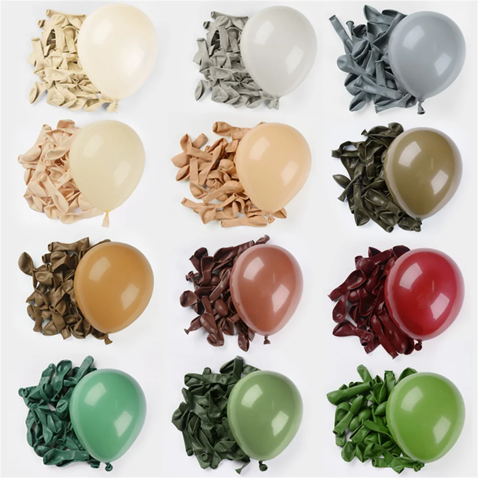 10/20ks 10 palcov retro káva khaki slonovina Balón piesok biely latex Balóny narodeniny burina dekorácia bábätko