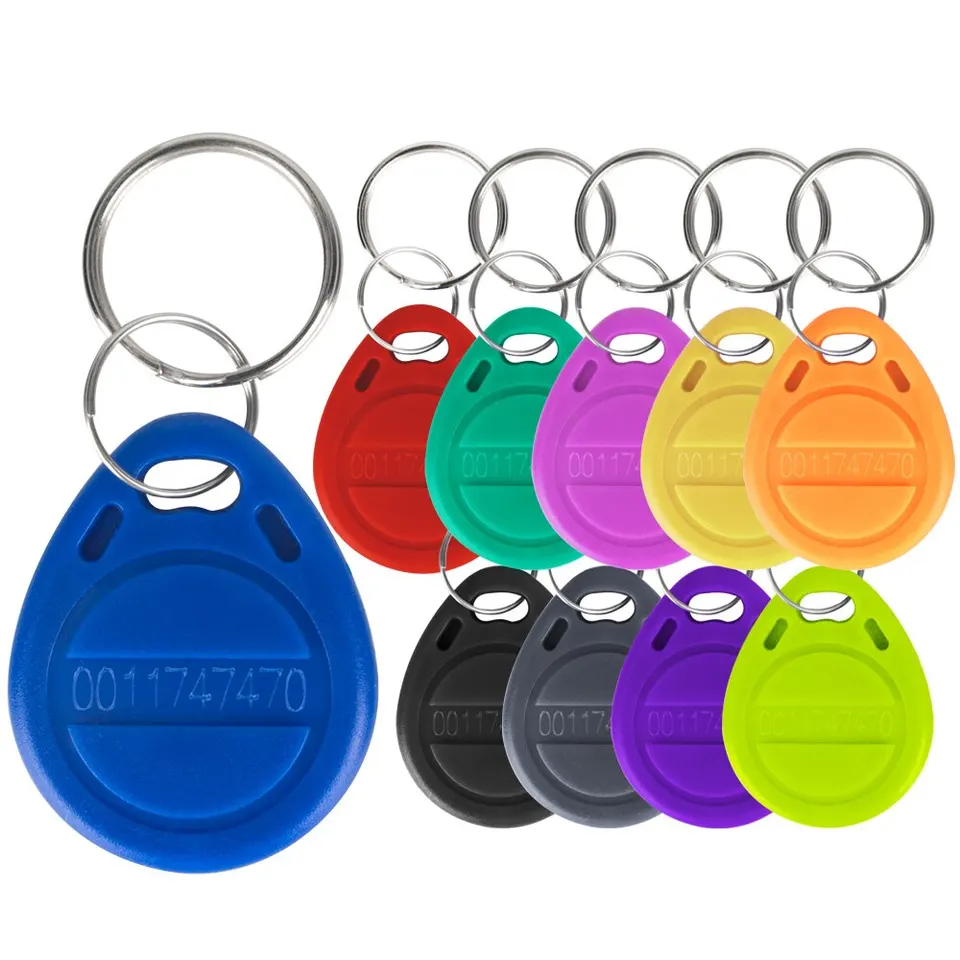10/20pc na čítanie iba RFID Keyfobs 125KHz TK4100 EM Klávesový kľúč Fobs Plastické TK4100 EM4100 Klávesové značky Token pre systém riadenia prístupu