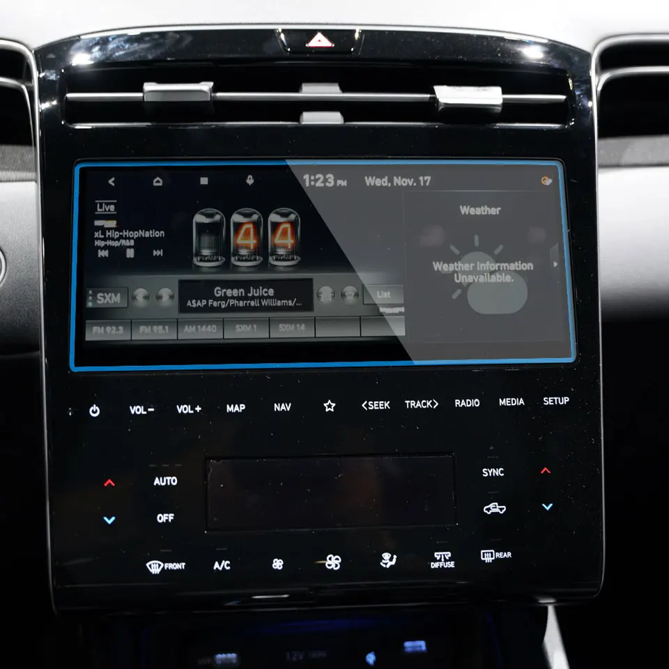 10,25 palca navigáciu automobilov pre navigáciu pre Hyundai Santa Cruz 2022 LCD Screen Screen Glass Protective Film Accessories