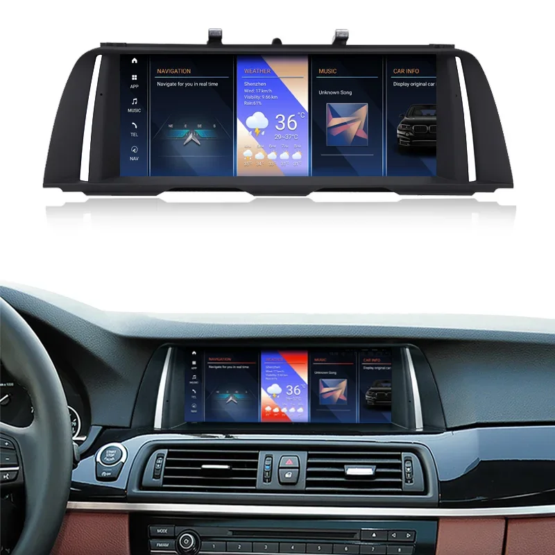 10,25 palca Qualcomm 4+64G Display navigácia pre BMW 5 Series F10 F11 Android 13 CarPlay Radio Radio
