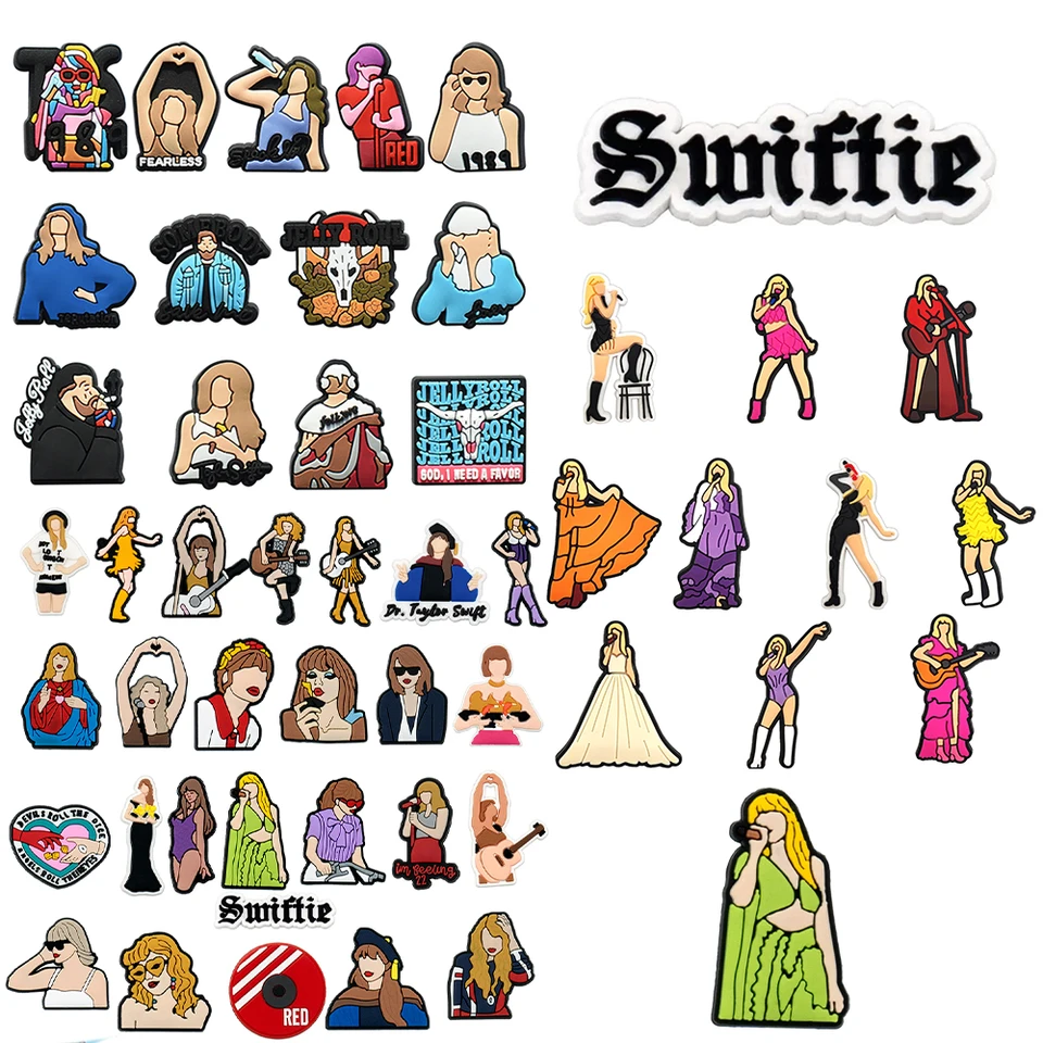10-26ks/Set Pop Singer Series pre obuvové kúzla doplnky pre klasickú dekoráciu obuvi Pins Kid