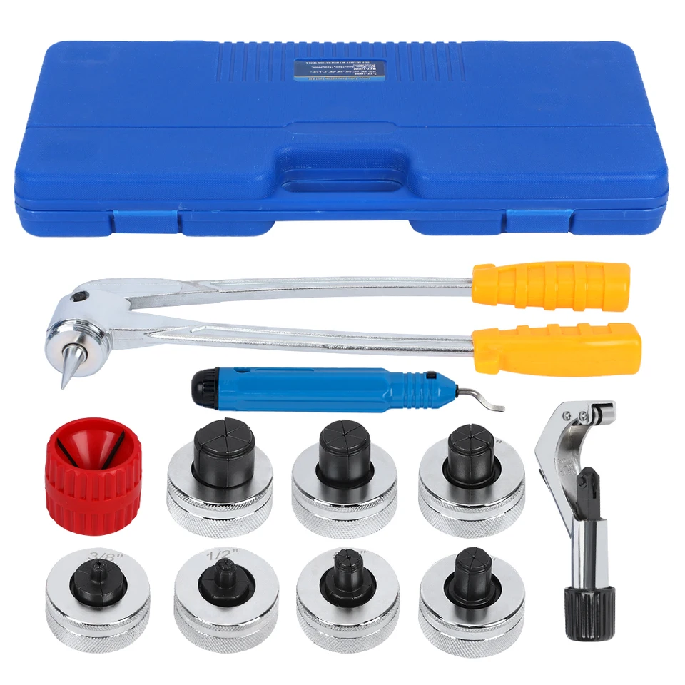 10-28 mm trubica expandéra Set Kit inštalatérske klimatizácia Copper Pipe Expander Cuter + puzdro