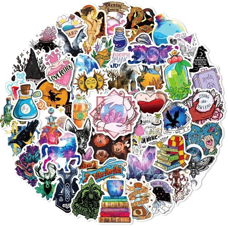 10/30/50/100ks vtipné stredoveké magické umenie Ancient Mystery Witch