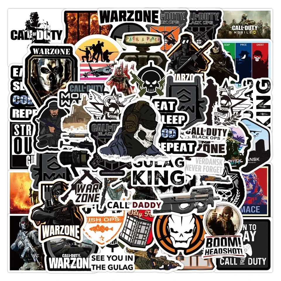 10/30/50ks Classic Cool Game Call of Duty Graffiti Stickers CAR Motorcycle Cestovacia batožina