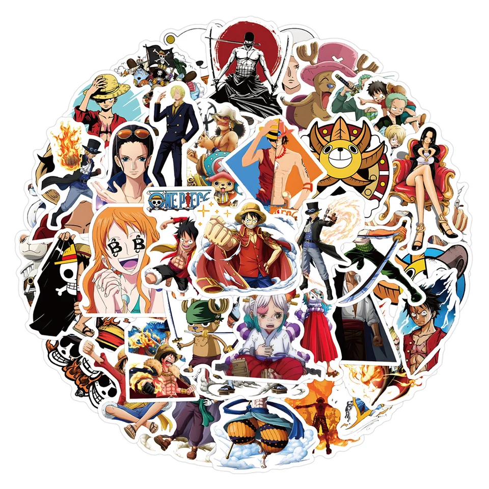 10/30/50ks cool anime One Pielo vodotesné nálepky pre deti Sauron Luffy Ace Decals Journal papiernict
