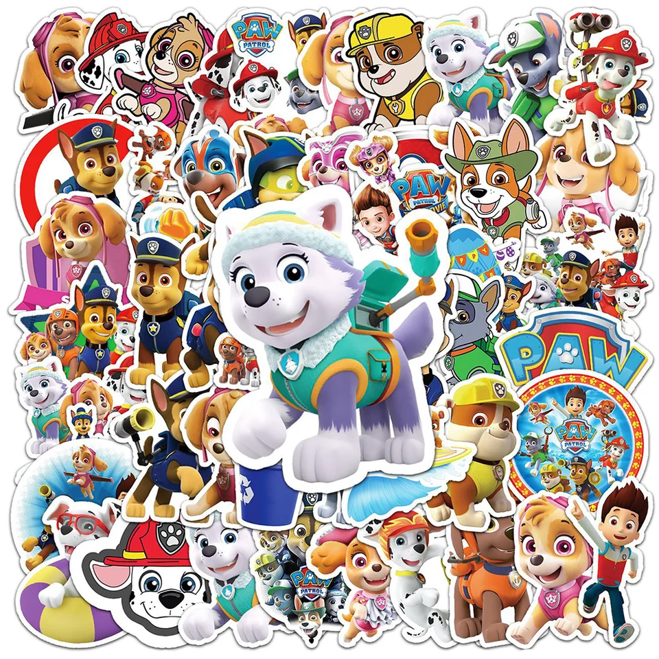 10/30/50ks cool roztomilý anime paw hliadky nálepky karikatúry obtisky detské hračky NAPOŽITIE NAPLATNÁ SKLADNÁ SKLADNÁ SKLADA