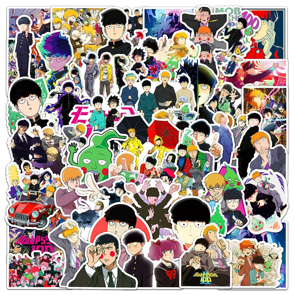 10/30/50ks dav psycho 100 anime nálepky Cool karikatúry graffiti obtisky skateboard scrapbooking púzdro pre deti pre domácich majstrov