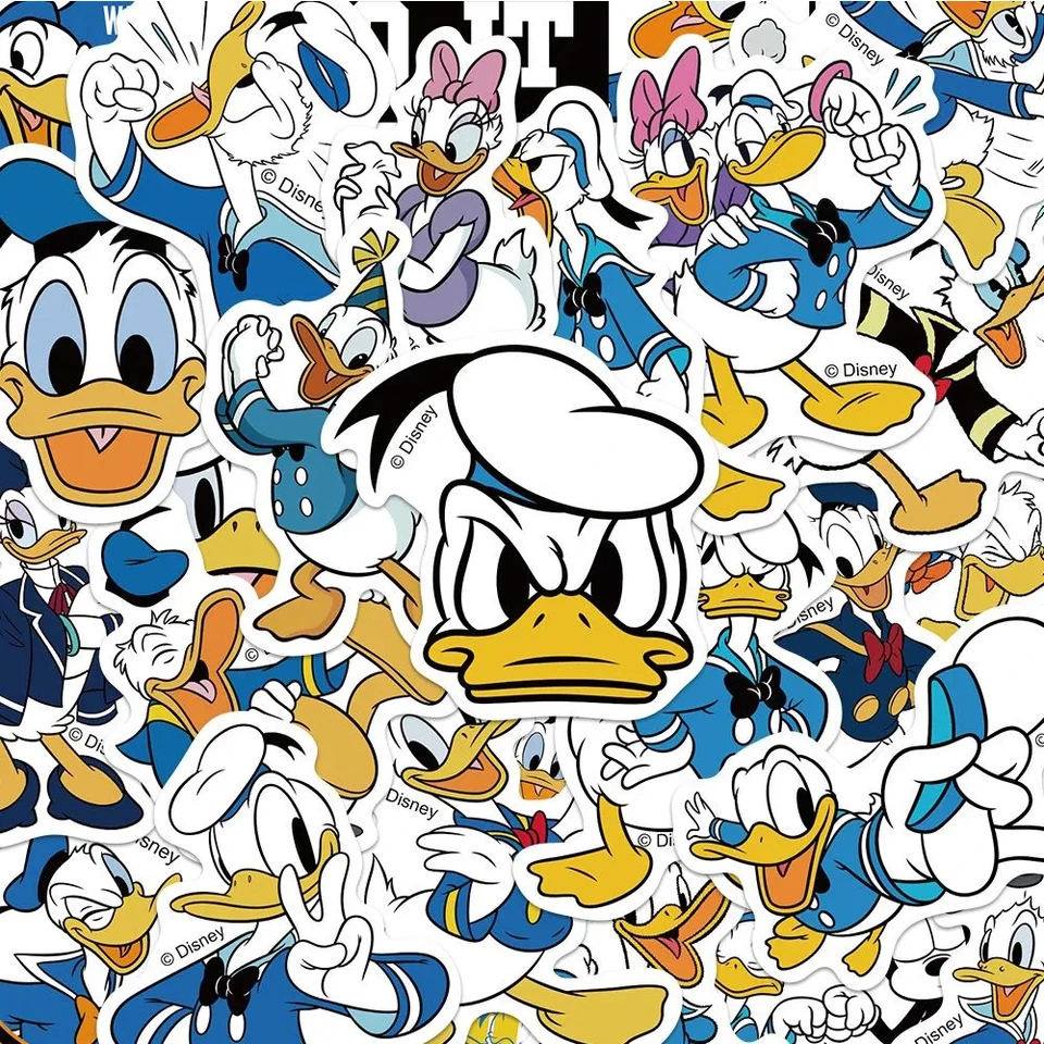 10/30/50ks Disney Cutoon Cartoon Donald Duck Graffiti Stickers NAPLATÝ PHELEBLOPLOW Scrapbook Denník batožina STACKER STREET KID HOODY