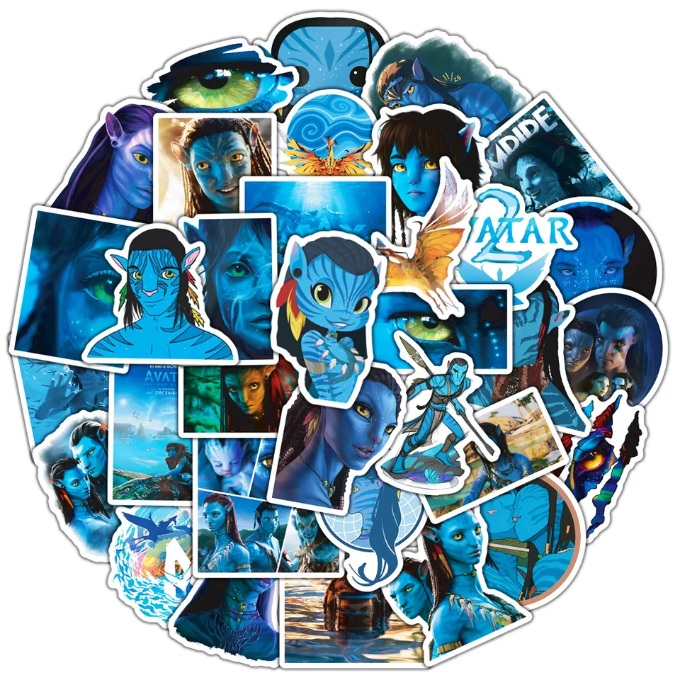 10/30/50ks Disney Movie Avatar Stickers Cartoon Decals Detské hračky pre notebook telefónny kufrový bicykel PVC nepremokavá nálepka pre domácich majstrov
