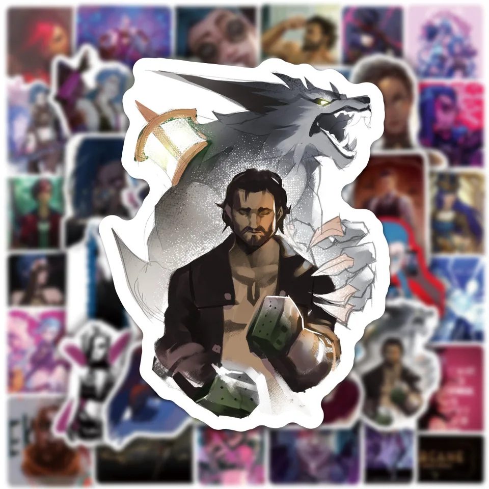 10/30/50ks Game Arcane: League of Legends anime nálepky Motocykel počítačový telefón batožinový batožinový laptop auto cool cool nálepka