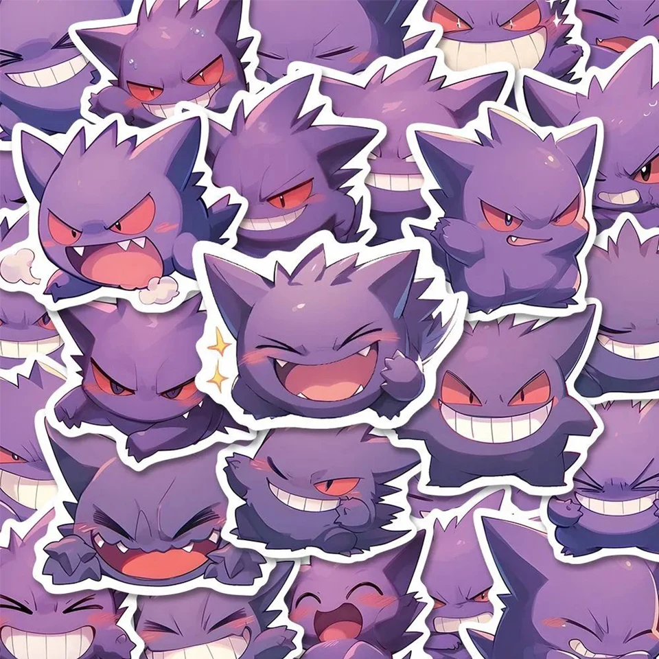 10/30/50ks kawaii gengar karikatúry nálepky anime pokémon graffiti obtisky hračky pre dnijak