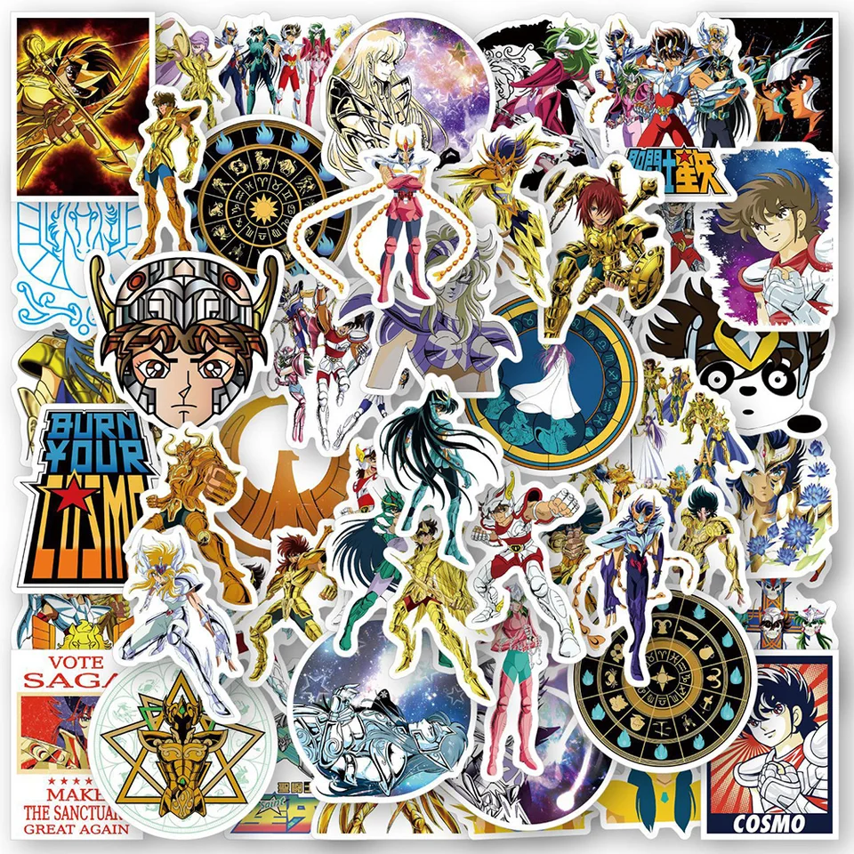 10/30/50ks klasické surópske samolepky Shaina Saori Kido Sticker Aestetics Skateboard Shaina Hyoga nálepky Shiryu Ikki Hyoga