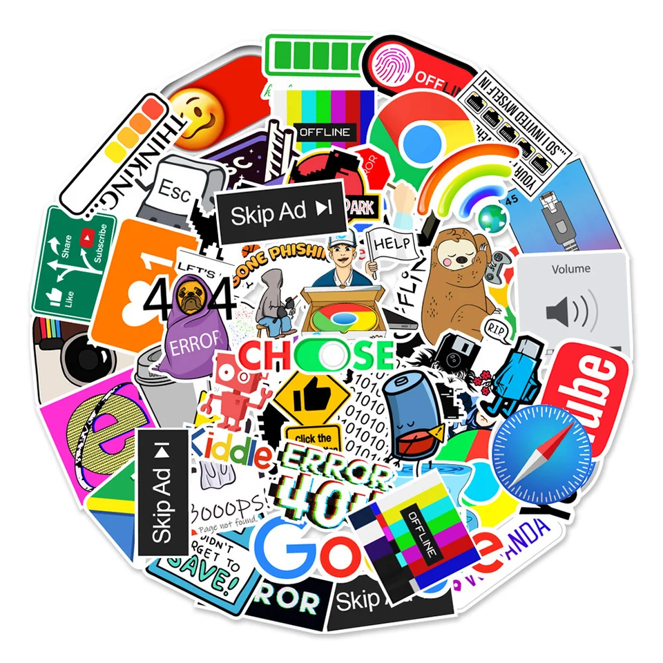 10/30/50ks siete Chyby Cloud Docker Bitcoin Programming Language Logo Dekorácie Decal Cool DIY NAPOŽIŠIE PRAVODY