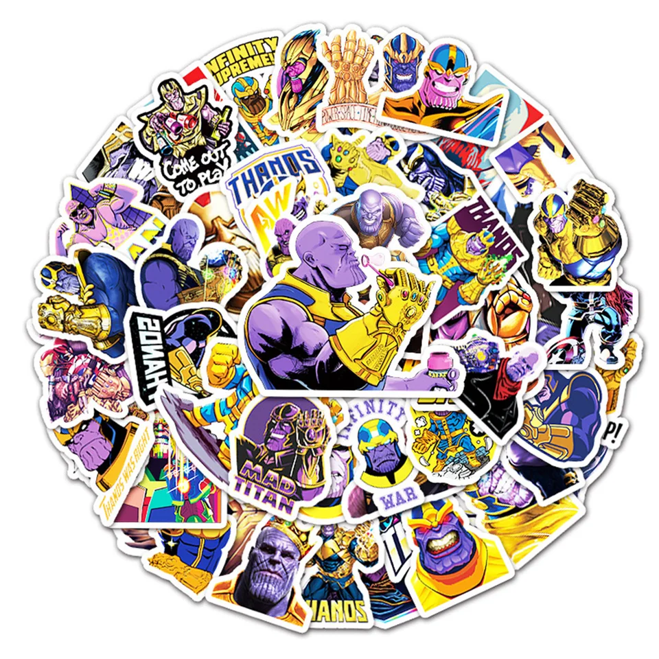 10/30/51ks Disney Super Villains Thanos Cartoon Stickers DIY NAPOJECKÝ SKLADOVÝ SKLADOBLOBLOD GRAFFITI Zábava pre detské hračky