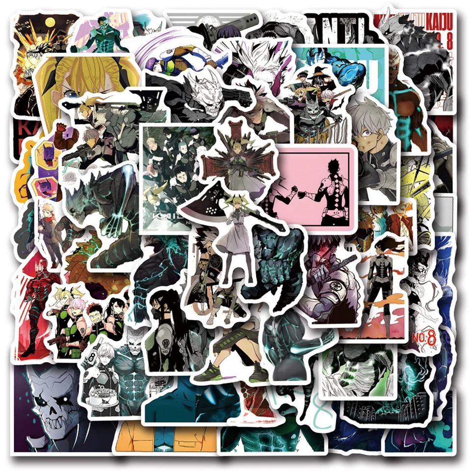 10/30/55ks kaiju č. 8 Anime nálepky Cool Hoshina kafka Sticker NAPOJETNÝ Skateboard motocyklová batožina MIMA KAIJU číslo 8 Nálepka