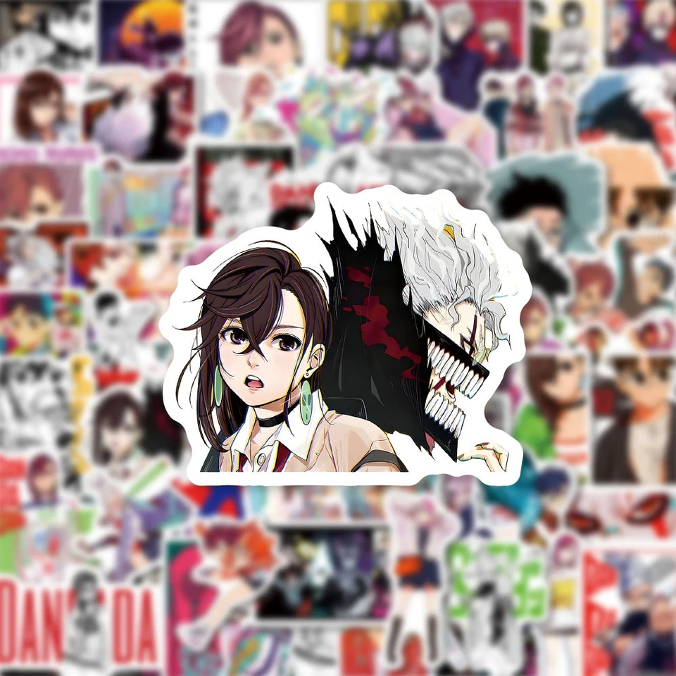 10/30/60ks anime dandadan karikatúry nálepky DIY skateboard notebook prenosný telefón klasický cool manga graffiti obtisky pre deti hračky