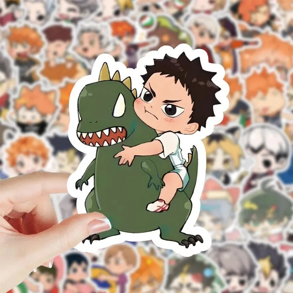 10/30/60ks karikatúra Haikyuu !! Roztomilé nálepky Nákladové zvieratá DIY motocykle batožinový kufr