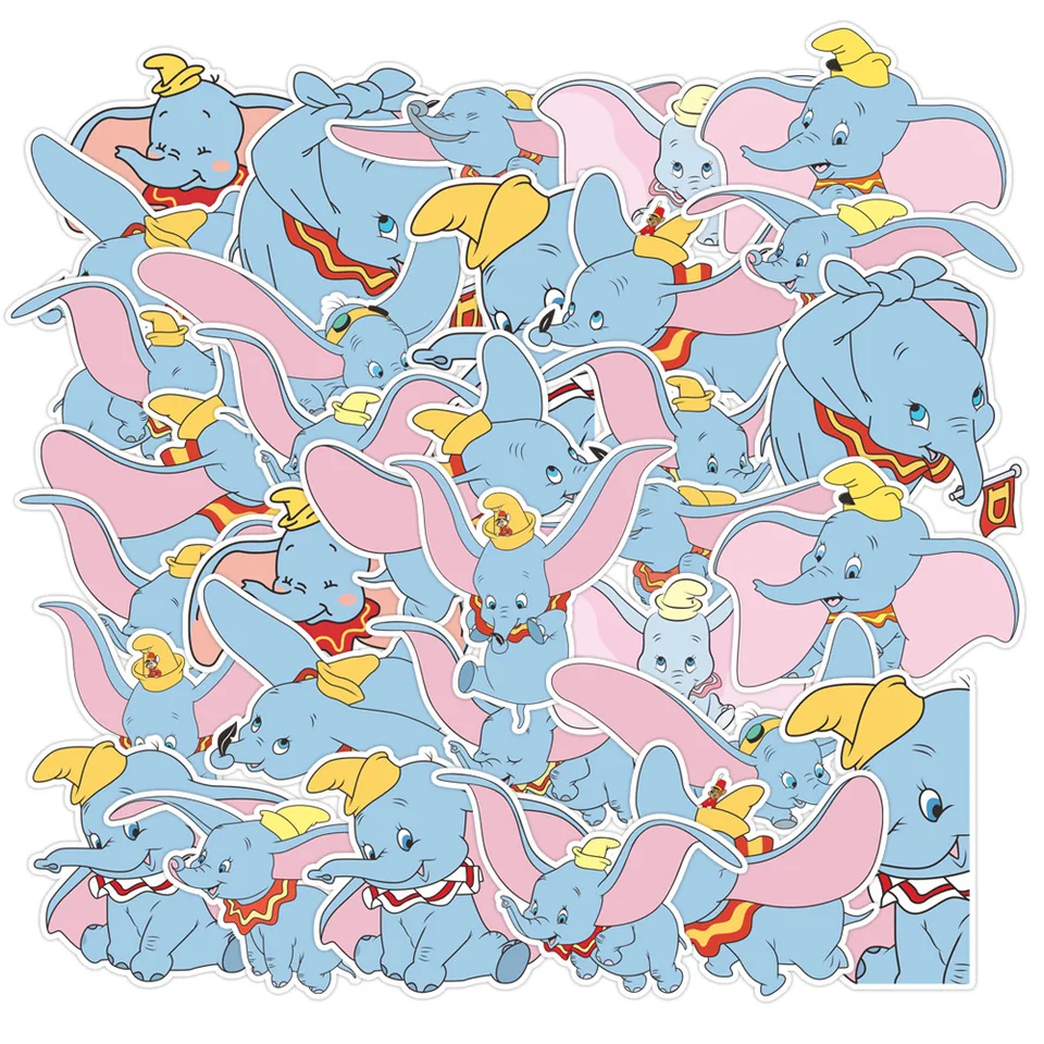 10/32ks dumbo roztomilé nálepky karikatúry nálepky dekorácie Kids notebook pre notebook Telefón bicykel kufrový kufrový notebook laptop graffiti hračky darčeky