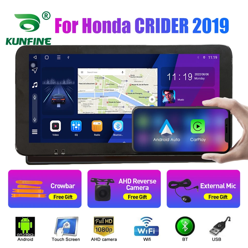 10.33 '' CAR RADIO pre Honda Crider 2019 Android Car Stereo DVD GPS GPS navigačný prehrávač dotykovej obrazovky CarPlay Android Auto QLED