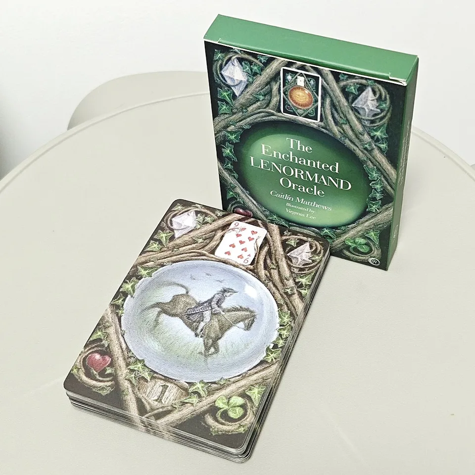 10.4*7,3 cm Enchanted Lenormand Oracle 39 Magické karty, aby ste odhalili svoje skutočné ja a váš osud