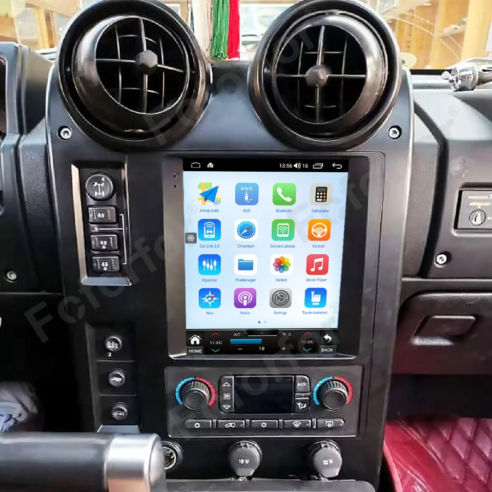 10,4 palca Android 14.0 Vertikálna obrazovka pre Hummer H2 2004-2007 multimediálny hráč automobil GPS navigácia automatické zvukové stereofónne jednotky