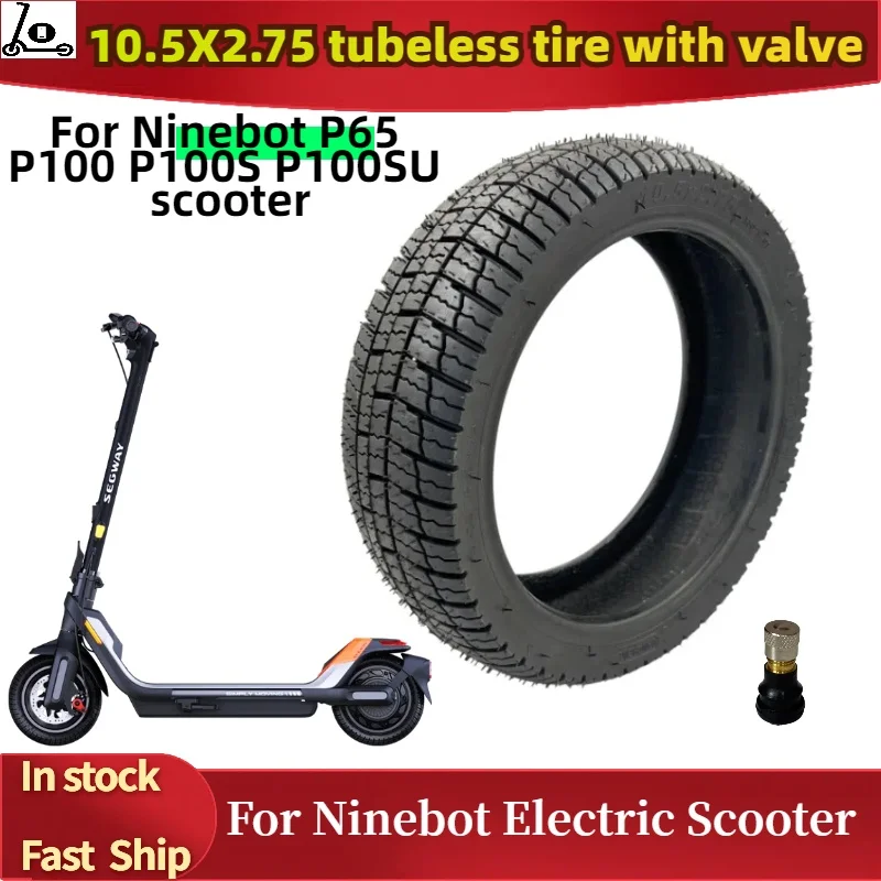 10,5 x 2,75 bezdušová pneumatika pre Segway Ninebot P65 P100 P100S P100SU Elektrický skúter Vákuový výmenný diel