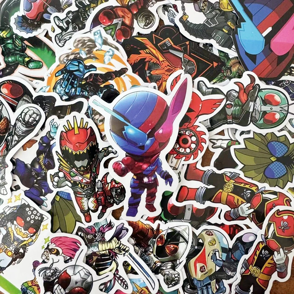 10/50ks/balenie Kamen Rider Cartoon anime nálepky pre motocykel Car Bicycle Chladnička batožinová batožina laptop Skateboard Kids hračky pre hračky