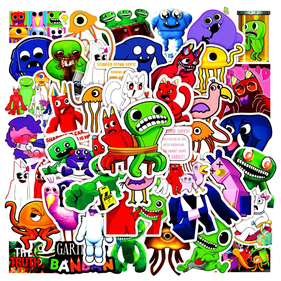 10/50ks Funny Cartoon Horror Game Garten z Banban graffiti nálepky pre batožinu prilbu pre laptop telefón nepremokavé vinylové obtisky