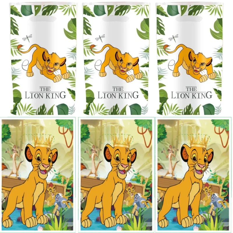 10/50ks Lion King Simba Gift Bag Chocolate Cookies Candy Bag Animal Lion Party Bag Loot Bag Boy Birthday Party Darček darček