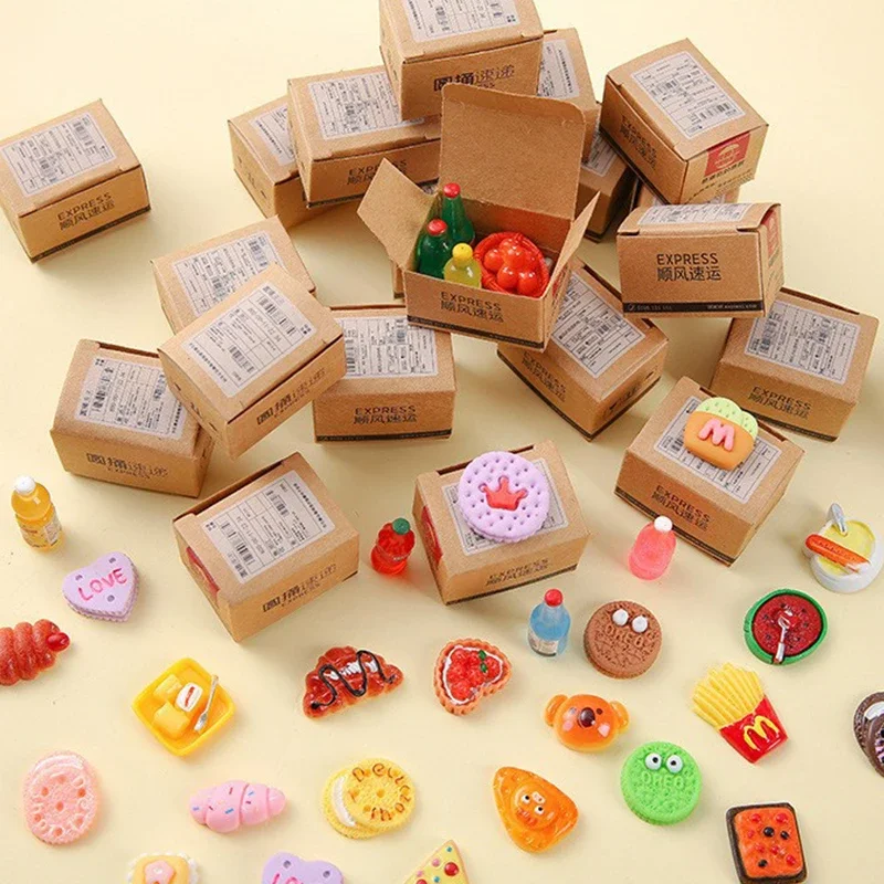 10/50ks Mini Foods Express Small Blind Box Hračky pre deti narodeninová oslava láskavosť Pinata Gift Bag Fller Carnival vianočné dieťa darčeky