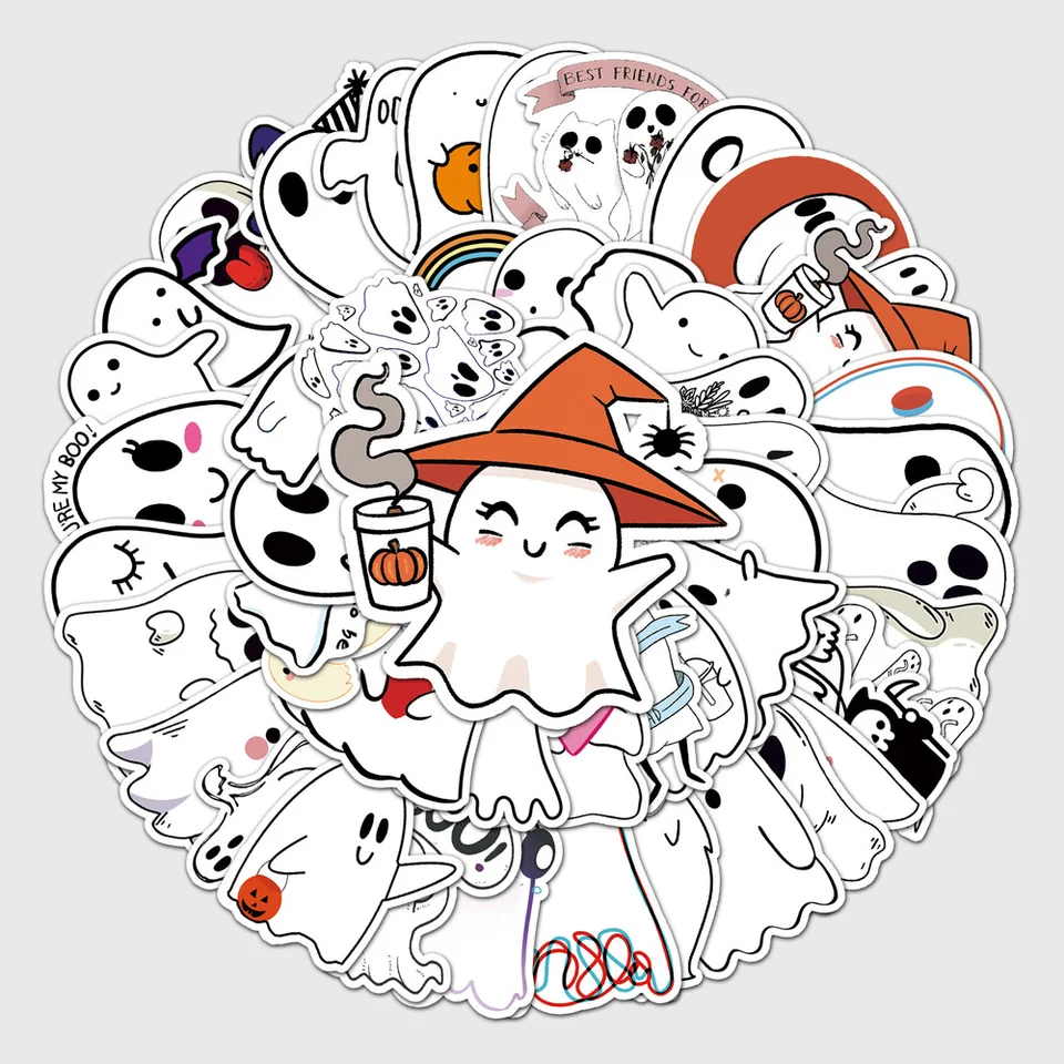 10/50ks vodotesný Halloween Demon Kawaii nálepka dekorácie notebook scrapbooking DIY Journal halloween graffiti
