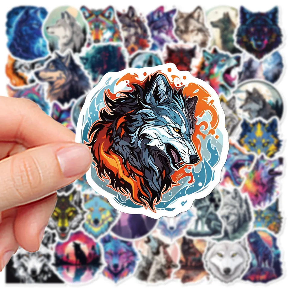 10/50ks Wolf Totem Nálepky vodotesné nálepky laptop motocyklové batožina snowboard chladnička Car Scrapbook Wall Detské obtisky