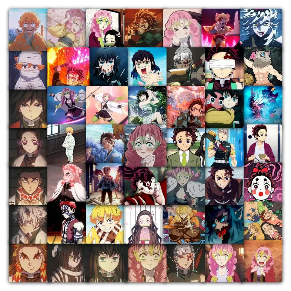 10/59ks Demon Slayer anime manga graffiti nepremokavá nálepka karikatúra Karikatúra Kamado chladnička veľkoobchodná skateboardová prilba