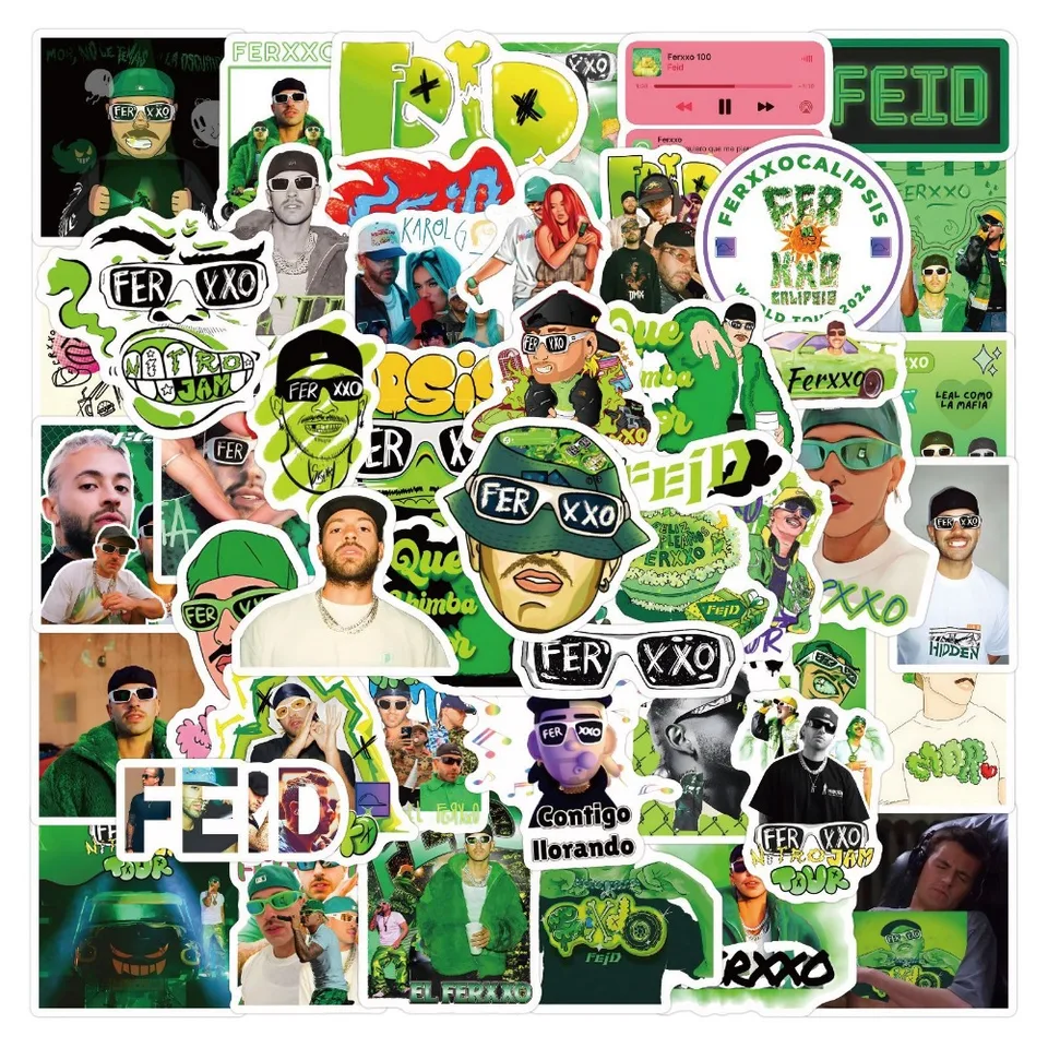 10/60ks hot feid spevák graffiti nálepka dekorácie notebook batožina krížová hranica nálepka na stenu múčky umenia spálne Štúdium obtisky