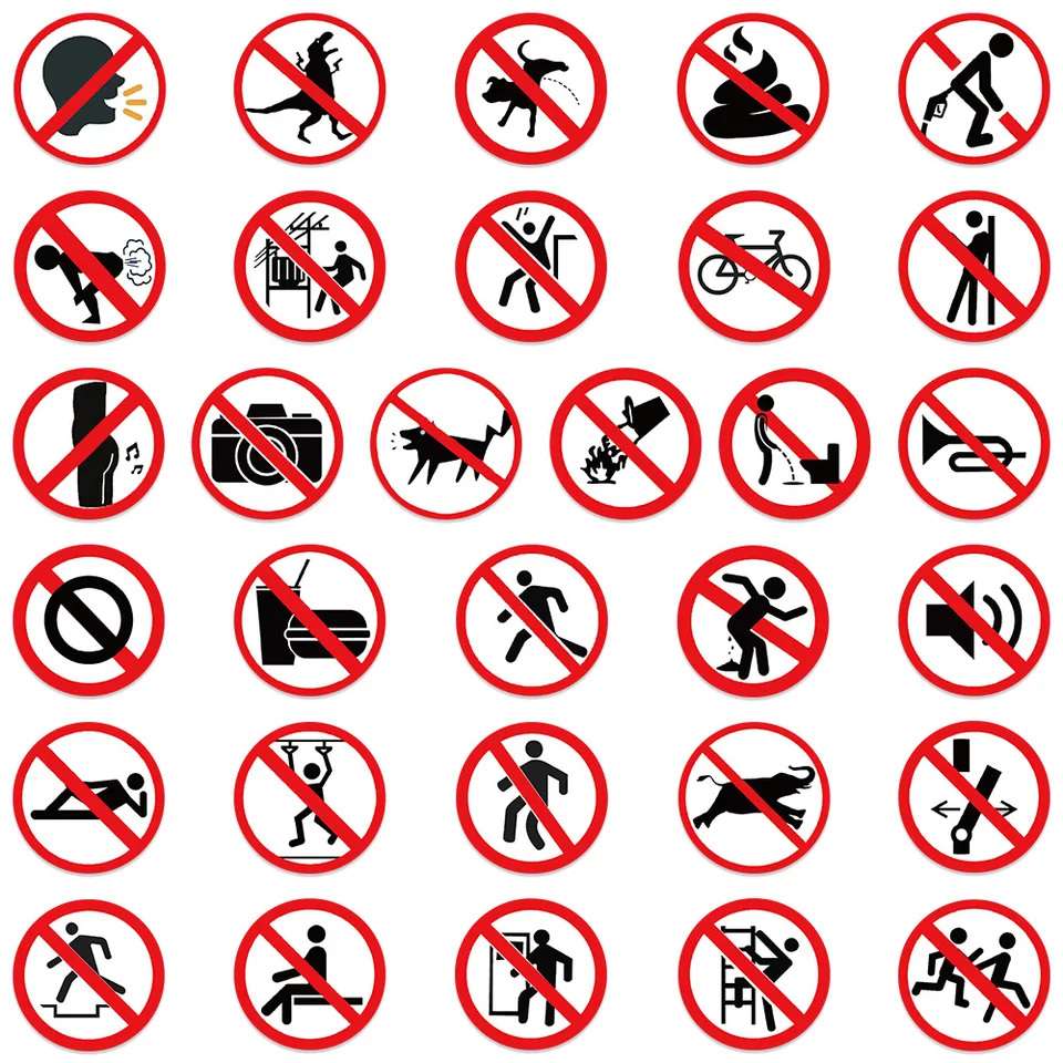 10/62ks vtipné nálepky bez nálepiek s batožinovým gitarovým skateboardom vodotesný PVC Výstražné akcie logo graffiti nálepky Veľkoobchod