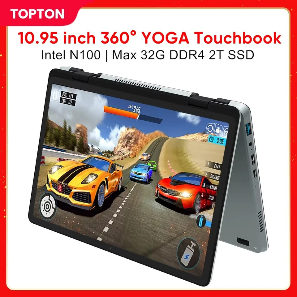 10,95 palca Touch IPS 360 ° obrazovka jogy 1920*1200 NAPOJEPOP Intel N100 MAX 32G DDR4 2T SSD podsvietená klávesnica proterable Tablet Notebook