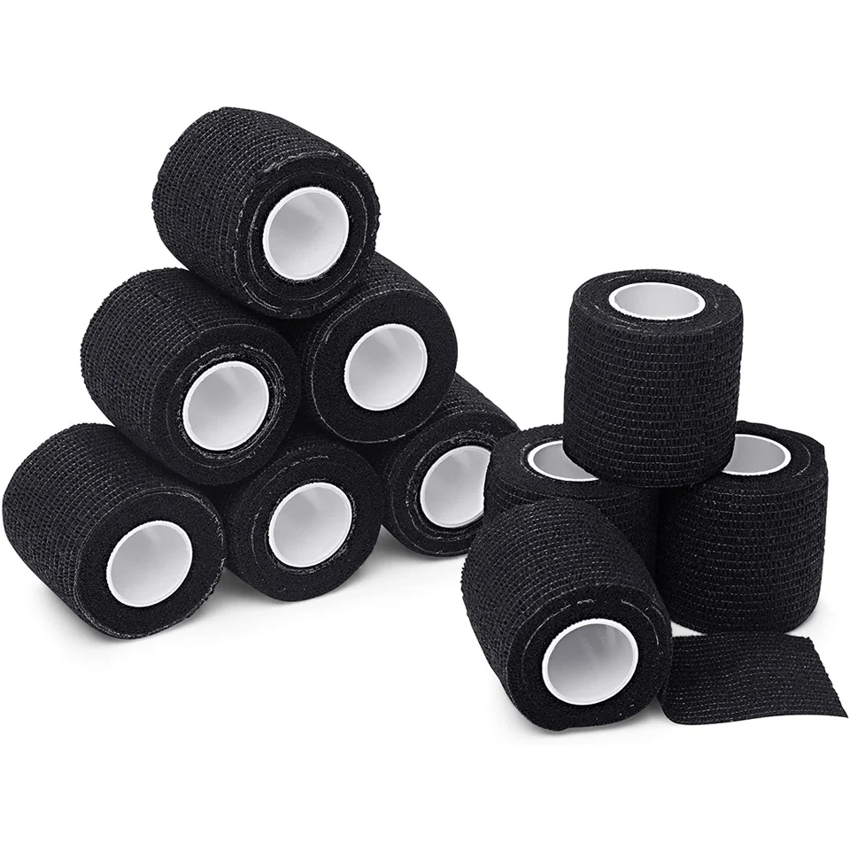 10 balení 2 palcový veterinár Pet prvá pomoc pri prvom pomoci Self Adherent Cohézne obväz pre psov mačky Kone Kone Priedušné 5 cm