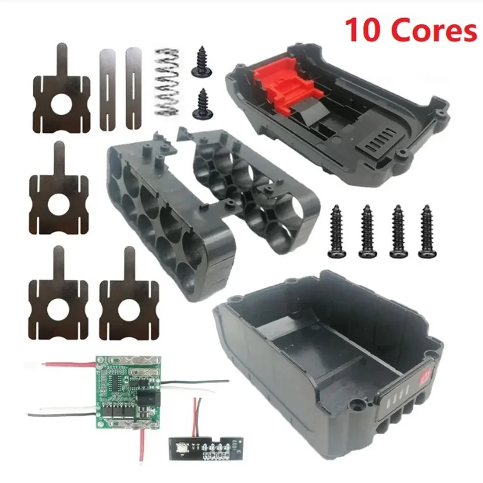 10 Cell DIY Li-Ion Plastová puzdro PSP na nabíjanie obvodov na nabíjanie obvodov pre lítiovú batériu Makita 18V