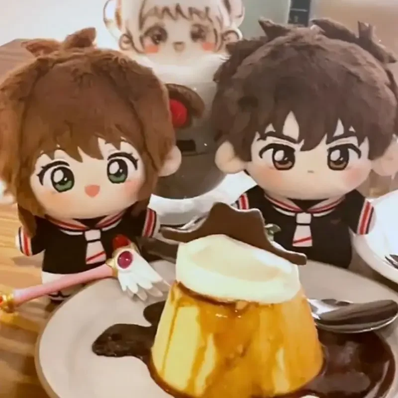 10 cm anime cardcaptor sakura kinomoto sakura roztomilý cosplay plyšová telesná bábika Hviezdna bábika Dango plnená hračkou Plushie prívesok