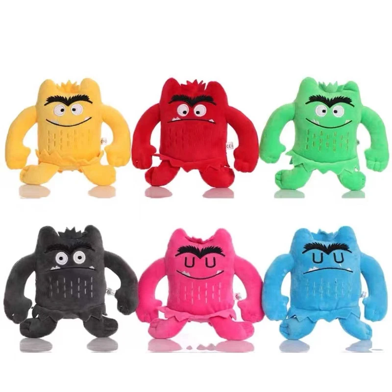 10 cm Farba Doll Monster Emotion plyšové hračky pre deti darčeky Het Kleurenmonster Plushie Dolla