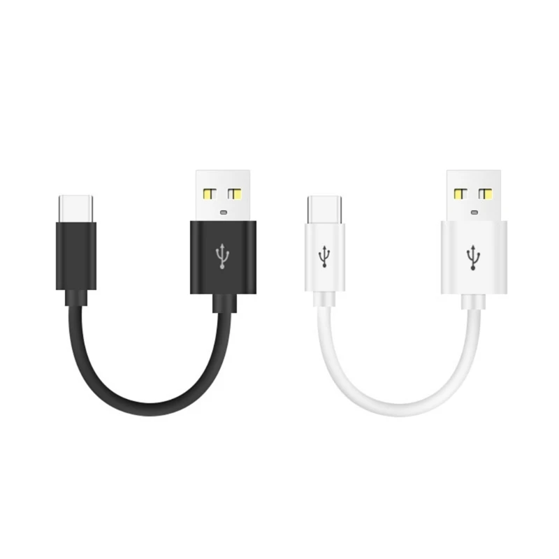 10 cm krátky USB na kábel typu C vysokorýchlostný prenos nabíjania nabíjania prenosu údajov pre smartfóny série iPhone 15 W3JD